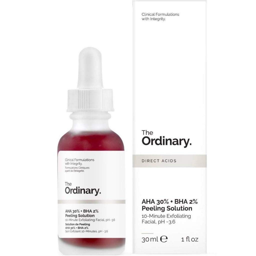 THE ORDINARY AHA 30% + BHA 2% Peeling Solution, Advanced Exfoliating Peel for Brighter Skin